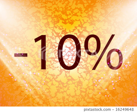 10 percent discount icon symbol Flat modern web de 16249648