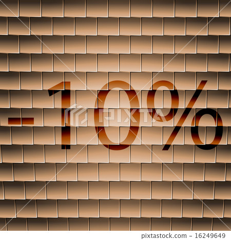 10 percent discount icon symbol Flat modern web de 16249649