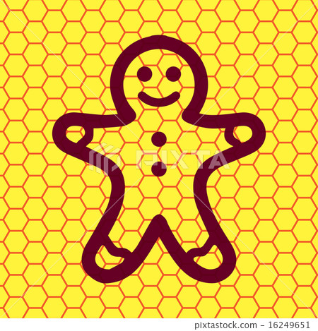 Gingerbread. Flat modern web button and space for Gingerbread. Flat modern web button and space for 16249651