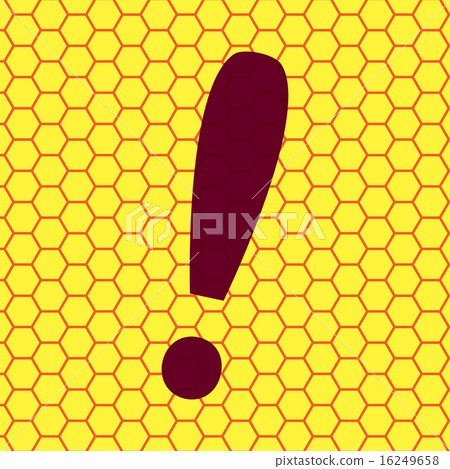 The exclamation point. Flat modern web button and The exclamation point. Flat modern web button and 16249658