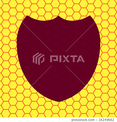 Shield protection. Flat modern web button and spac Shield protection. Flat modern web button and spac 16249662