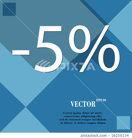 5 percent discount icon symbol Flat modern web des 5 percent discount icon symbol Flat modern web des 16250134