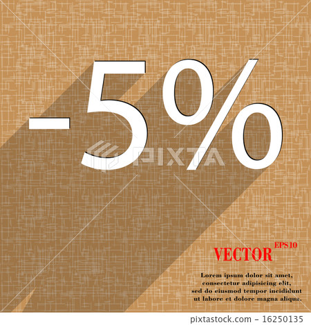 5 percent discount icon symbol Flat modern web des 5 percent discount icon symbol Flat modern web des 16250135