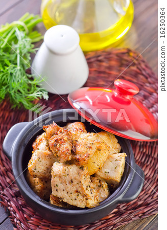fried meat fried meat 16250364