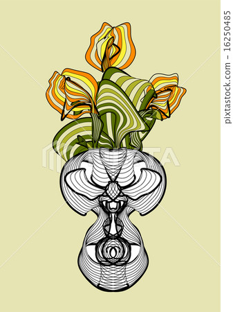 vase with spring flowers tulips 16250485