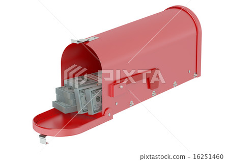 Mailbox full of dollars 16251460