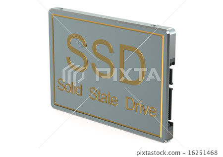Solid state drive SSD closeup 16251468