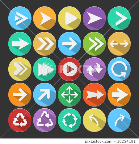 Arrow icon set. Vector. 16254191