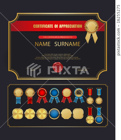 Vector certificate template. Vector certificate template. 16255275