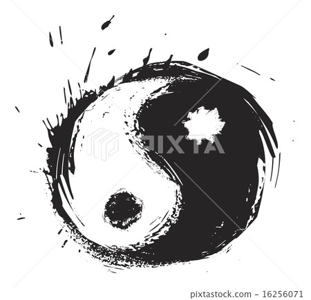 Artistic yin-yang symbol 16256071