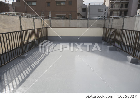 After rooftop waterproof construction (after rain) 16256327