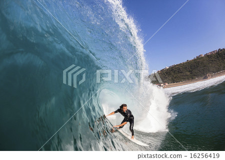 Stock Photo: Surfing Water Action