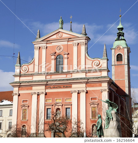 Franciscan Church in Ljubljana, Slovenia Franciscan Church in Ljubljana, Slovenia 16256604