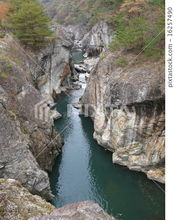 從武藏橋橋（藍龍峽谷）看到的秋葉龍通道 16257490