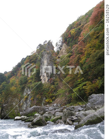A stone rock from the Kinugawa River descent 16258529