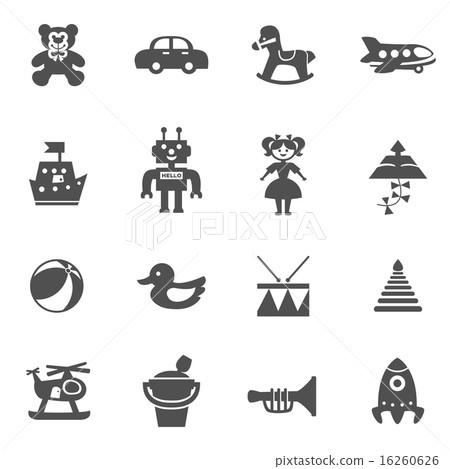 Toys Icons Set Toys Icons Set 16260626