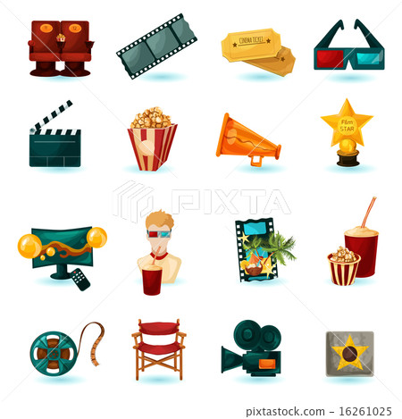 Cinema Icons Set 16261025
