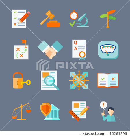 Legal Compliance Icons Set 16261296