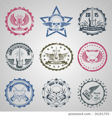 Rock festival stamps Rock festival stamps 16261793