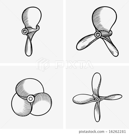 Boat propellers - Stock Illustration [16262281] - PIXTA