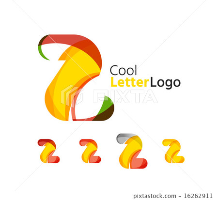 Set of abstract Z letter company logos. Business icons, overlapping flowing waves Set of abstract Z letter company logos. Business icons, overlapping flowing waves 16262911