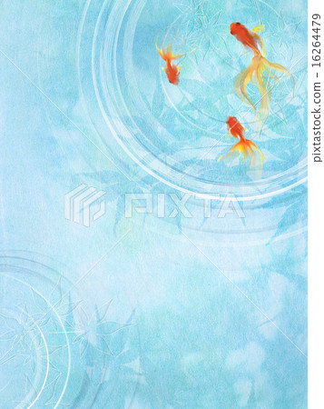 Japanese Background - Goldfish 16264479