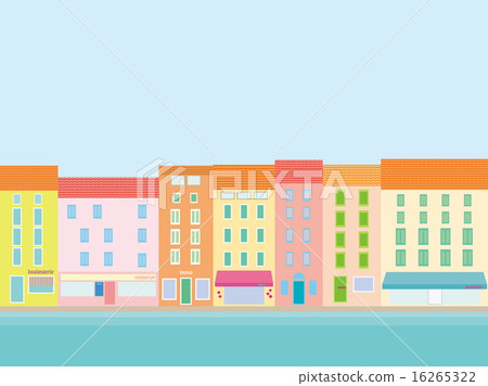 Townscape shopping area ocean 16265322