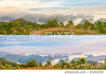 Viewpoint panorama of Halong Bay 16268300