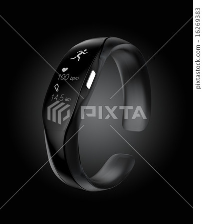 Jogging information displayed on the smart band 16269383