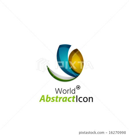 Abstract geometric business corporate emblem - globe, world, circle Abstract geometric business corporate emblem - globe, world, circle 16270998