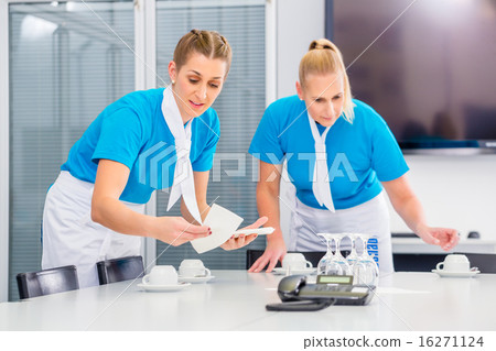 Caterer preparing business lunch 16271124
