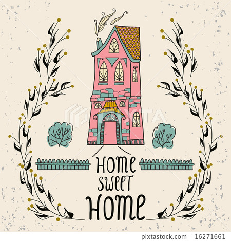 Sweet Home background with twigs 16271661