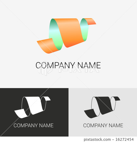 Abstract logo, ribbon sign 16272454