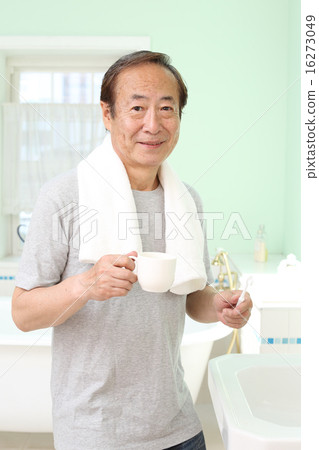 Stock Photo: middle and old aged, man, male