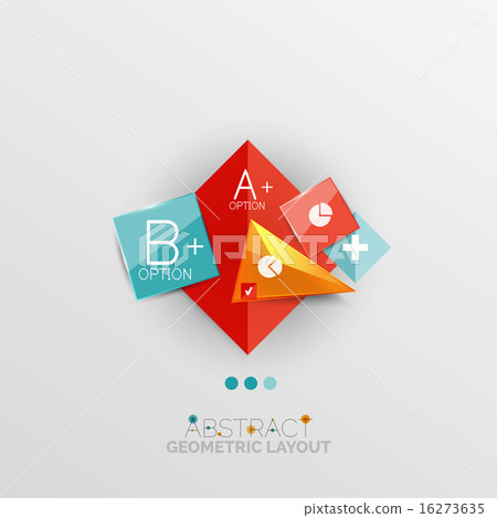 Modern abstract geometric info banner 16273635