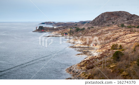 Traditional coastal Norwegian village 16274370