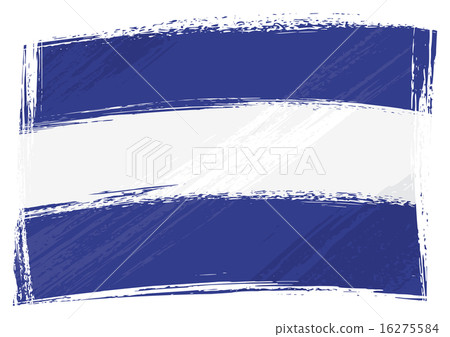 Grunge El Salvador flag Grunge El Salvador flag 16275584