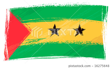 Grunge Sao Tome and Principe flag Grunge Sao Tome and Principe flag 16275648