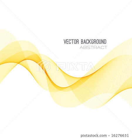 Vector abstract orange wave background - Stock Illustration [16276631 ...
