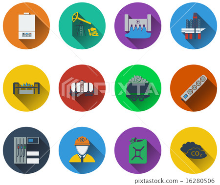 Set of energy icons Set of energy icons 16280506