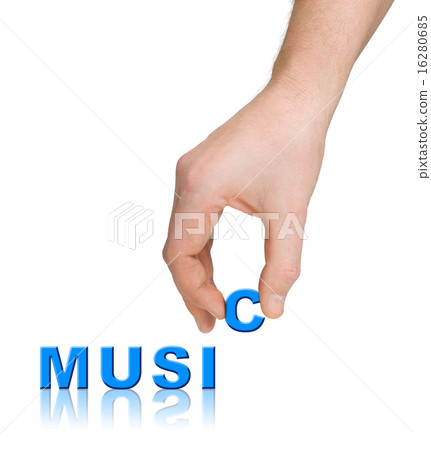 Hand and word Music 16280685