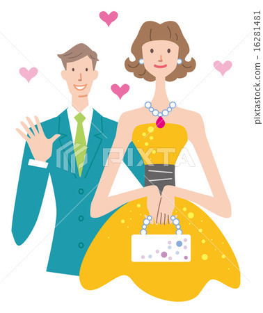 Party couple illustration Party couple illustration 16281481