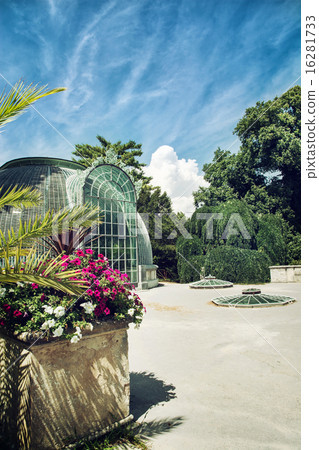 Famous greenhouse in the Lednice castle Famous greenhouse in the Lednice castle 16281733
