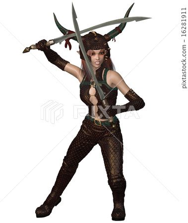 Dragon Warrior Girl - fighting 16281911