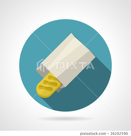 Flat color vector icon for baguette Flat color vector icon for baguette 16282590