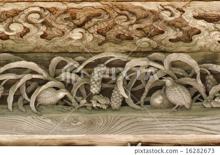 有明神社(Tachikawa Shimizu Toraichi Engra)的衙門“Yuikimon”的信州安曇野雕塑組 有明神社(Tachikawa Shimizu Toraichi Engra)的衙門“Yuikimon”的信州安曇野雕塑組 16282673