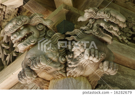Shinshu Azumino Sculpture group of Yamen gate "Yuikimon" of Ariake Shrine (Tachikawa Shimizu Toraichi Engra) Shinshu Azumino Sculpture group of Yamen gate "Yuikimon" of Ariake Shrine (Tachikawa Shimizu Toraichi Engra) 16282679