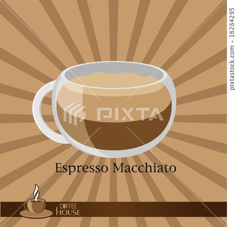 The coffee cup on a brown background. The coffee cup on a brown background. 16284295