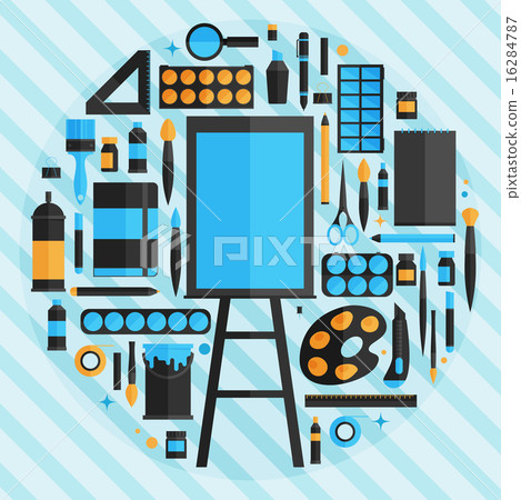 flat design vector illustration icons set of art -插圖素材 [16284787] - PIXTA圖庫