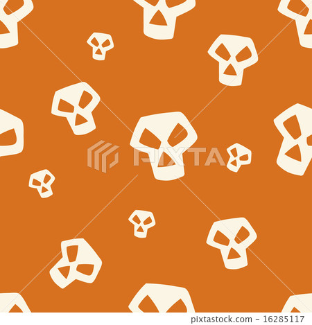Orange Skull Pattern Small 16285117